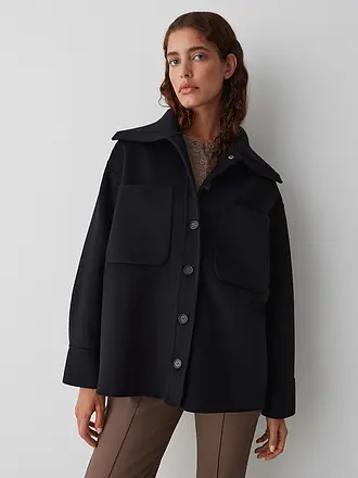 OPUS | Wolljacke JOSIA | schwarz